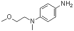 structure of CAS# 134923-62-9, N1-(2-Methoxyethyl)-N1-methyl-1,4-benzenediamine