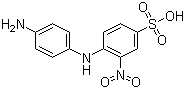 4-氨基-2'-硝基二苯胺-4'-磺酸分子结构 (CAS 135-11-5)