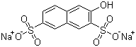 structure of CAS# 135-51-3, Disodium 2-naphthol-3,6-disulfonate;2-Naphthol-3,6-disulfonic acid disodium salt; 3-Hydroxy-2,7-naphthalenedisulfonic acid disodium salt