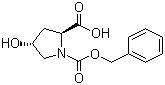 structure of CAS# 13504-85-3, N-Cbz-Hydroxy-L-proline;N-Benzyloxycarbonyl-L-Hydroproline