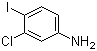 结构式 CAS# 135050-44-1, 3-氯-4-碘苯胺