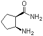 结构式 CAS# 135053-11-1, 顺式-2-氨基-1-环戊烷甲酰胺