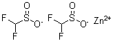 Zinc difluoromethanesulfinate molecular structure (CAS 1355729-38-2)
