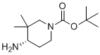 结构式 CAS# 1357600-60-2, (S)-叔-丁基4-氨基-3,3-二甲基哌啶-1-羧酸酯