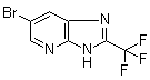 结构式 CAS# 13577-72-5, 6-溴-2-(三氟甲基)-3H-咪唑并[4,5-b]吡啶