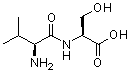 structure of CAS# 13588-94-8, N-L-Valyl-L-serine;NSC 339921; Valylserine