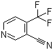 structure of CAS# 13600-43-6, 4-(Trifluoromethyl)nicotinonitrile;3-Cyano-4-(trifluoromethyl)pyridine