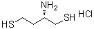 structure of CAS# 1363376-98-0, (2S)-2-Amino-1,4-butanedithiol hydrochloride (1:1)