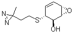 structure of CAS# 136353-70-3, (1R,2R,3R,6S)-rel-3-[[2-(3-Methyl-3H-diazirin-3-yl)ethyl]thio]-7-oxabicyclo[4.1.0]hept-4-en-2-ol