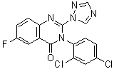 structure of CAS# 136426-54-5, Fluquinconazole;Jockey; Jockey (pesticide); Jockey 201 FS; Palisade; Palisade PM; SN 597265