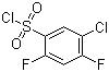 structure of CAS# 13656-57-0, 5-Chloro-2,4-difluorophenylsulfonyl chloride;5-Chloro-2,4-difluorobenzenesulfonyl chloride