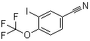 结构式 CAS# 1365988-15-3, 3-碘-4-(三氟甲氧基)苯甲腈