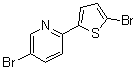 structure of CAS# 136902-53-9, 2-Bromo-5-(5-bromo-2-pyridyl)thiophene
