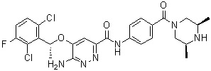 结构式 CAS# 1370651-20-9, Ensartinib