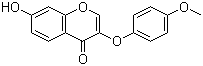 结构式 CAS# 137987-99-6, 7-羟基-3-(4-甲氧基苯氧基)苯并吡喃-4-酮