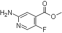 2-氨基-5-氟-4-吡啶羧酸甲酯分子结构 (CAS 1380331-29-2)
