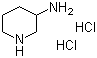 结构式 CAS# 138060-07-8, 3-氨基哌啶二盐酸盐