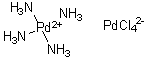 structure of CAS# 13820-44-5, Tetraamminepalladium tetrachloropalladate(II);NSC 212525; Tetraamminepalladium(2+) tetrachloropalladate(2-)
