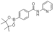 结构式 CAS# 1383385-64-5, N-(吡啶-2-基)-4-(4,4,5,5-四甲基-1,3,2-二氧硼杂环戊烷-2-基)苯甲酰胺