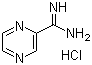structure of CAS# 138588-41-7, Pyrazine-2-carboxamidine hydrochloride