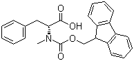 structure of CAS# 138775-05-0, Fmoc-N-methyl-D-phenylalanine;N-(9-Fluorenylmethyloxycarbonyl)-N-methyl-D-phenylalanine