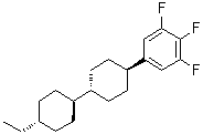 structure of CAS# 139215-80-8, [trans(trans)]-5-(4'-Ethyl[1,1'-bicyclohexyl]-4-yl)-1,2,3-trifluorobenzene;2-HHB(F,F)-F; CCP 2FFF