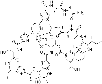 结构式 CAS# 1393-48-2, 硫链丝菌素