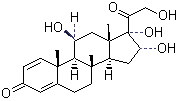 16alpha-Hydroxyprednisolone molecular structure (CAS 13951-70-7)