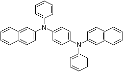 结构式 CAS# 139994-47-1, N,N'-二-2-萘基-N,N'-二苯基-1,4-苯二胺