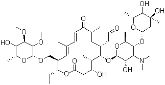 结构式 CAS# 1401-69-0, 泰乐菌素