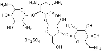 结构式 CAS# 1405-10-3, 硫酸新霉素