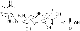 结构式 CAS# 1405-41-0, 硫酸庆大霉素