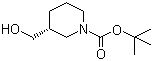 (S)-1-Boc-3-(hydroxymethyl)piperidine molecular structure (CAS 140695-84-7)