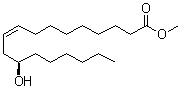 structure of CAS# 141-24-2, cis-Ricinoleic acid methyl ester;Methyl ricinate; Methyl ricinoleate; NSC 1254