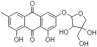 Frangulin B molecular structure (CAS 14101-04-3)