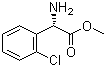 结构式 CAS# 141109-14-0, (S)-(+)-2-氯苯甘氨酸甲酯; S-(+)-邻氯苯甘氨酸甲酯
