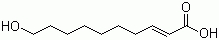 结构式 CAS# 14113-05-4, (E)-10-羟基-2-癸烯酸; 王浆酸