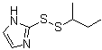 结构式 CAS# 141400-58-0, 2-[(1-甲基丙基)二硫代]-1H-咪唑