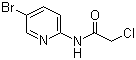 结构式 CAS# 141454-61-7, N-(5-溴吡啶-2-基)-2-氯乙酰胺