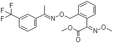 structure of CAS# 141517-21-7, Trifloxystrobin;Methyl (2Z)-2-methoxyimino-2-[2-[[1-[3-(trifluoromethyl)phenyl]ethylideneamino]oxymethyl]phenyl]acetate