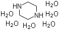 哌嗪六水合物分子结构 (CAS 142-63-2)
