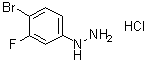 结构式 CAS# 1420685-39-7, (4-溴-3-氟苯基)肼盐酸盐