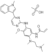 结构式 CAS# 1421373-66-1, AZD-9291 甲磺酸盐