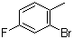 structure of CAS# 1422-53-3, 2-Bromo-4-fluorotoluene;2-Bromo-4-fluoro-1-methylbenzene