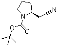 structure of CAS# 142253-50-7, (S)-tert-Butyl 2-(cyanomethyl)pyrrolidine-1-carboxylate