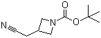 结构式 CAS# 142253-58-5, 3-(氰基甲基)-1-氮杂环丁烷羧酸叔丁酯