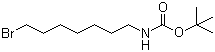 structure of CAS# 142356-34-1, tert-Butyl (7-bromoheptyl)carbamate;(7-Bromoheptyl)carbamic acid tert-butyl ester