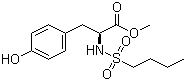 structure of CAS# 142374-01-4, N-(Butylsulfonyl)-L-tyrosine methyl ester;N-(n-Butylsulfonyl)-L-tyrosine methyl ester