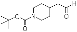 结构式 CAS# 142374-19-4, 4-(2-氧代乙基)哌啶-1-羧酸叔丁酯