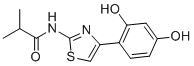 structure of CAS# 1428450-95-6, Isobutylamido thiazolyl resorcinol;N-[4-(2,4-dihydroxyphenyl)-1,3-thiazol-2-yl]-2-methylpropanamide